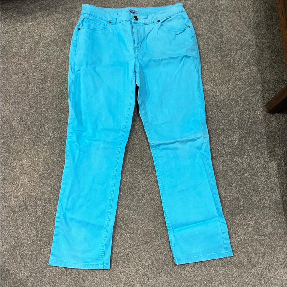 Cynthia By Cynthia Rowley Aqua Pants. Women’s 8.